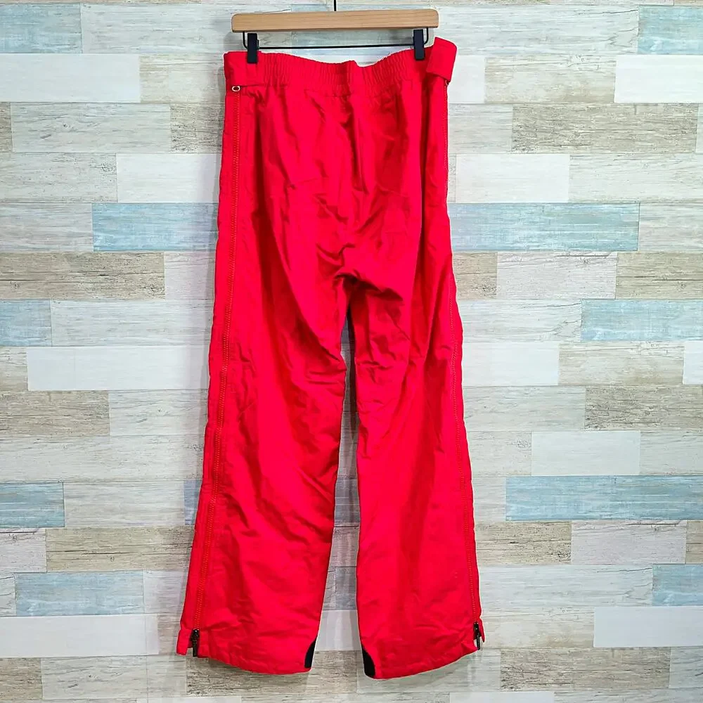 HEAD Sportswear Vintage 90s Ski Snowboard Pants Red Entrant Nylon Mens Large